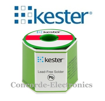 Kester 24-9574-6403 K100LD Lead-Free Silver-Free Wire Solder | Sn99.3Cu.07 #331 Organic Water Soluble |  .031