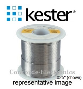 Kester 24-7150-0027 Wire Solder|  Sn62Pb36Ag02 (62-36-2) | #44 Rosin-Activated  | .031