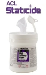 ACL 7600 Isopropyl Alcohol Presaturated Cleaning Wipes | 70% IPA | Low Lint | 5x8