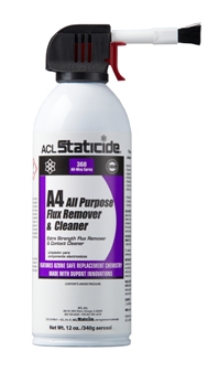 ACL Staticide A4 All Purpose Flux Remover & Cleaner | 12-oz Aerosol