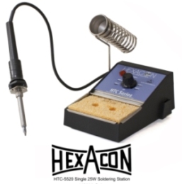 Hexacon HTC-5520 Temperature-Variable Soldering Station -  1 Iron  -  1/4