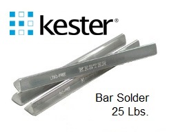 Kester K100LD Lead-Free, Silver-Free UltraPure Bar Solder, Sn99.3 Cu0.7 -  25 lbs.  (04-9574-0050)