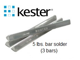 Kester K100LD Lead-Free Silver-Free Ultra-Pure Bar Solder // Sn99.3 Cu0.7 // 5 lb. (44-9574-0050)