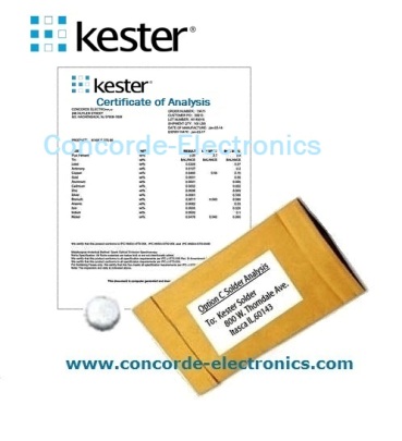 Kester Option-C Solder Testing & Analysis for Solder Pots (Part No. 53-0000-0041)