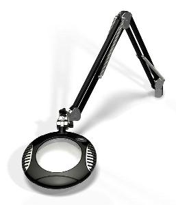 O.C. White 42400-4 Green-Lite Round LED Magnilite Magnifier 4-Diopter Lens 43 Reach Clamp Mount
