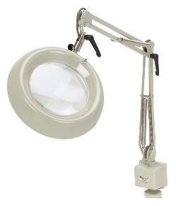 O.C. White 52400-4 T5 Big Eye  Fluorescent Magnifier 4-Diopter Lens43  Reach Clamp Mount