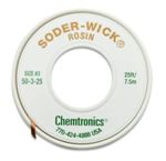 Soder-Wick 50-3-25 Rosin Desoldering Braid Green .080 W x 25'L