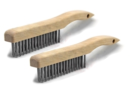 Steel Scratch Brush/ Wood Shoe Handle / Gordon 444CS Solo 211 / 2- Pk /  REGULAR $ 14.00 CLEARANCE
