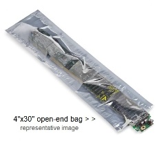 ESD-Safe Static Shielding Bags | 4 x 30 | Open-End | Metal-In | 3-mil. | 100/pk CLEARANCE