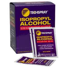 Tech Spray 1610-50Pk Isopropyl Alcohol Wipes - Individually Packed - 99.8% IPA