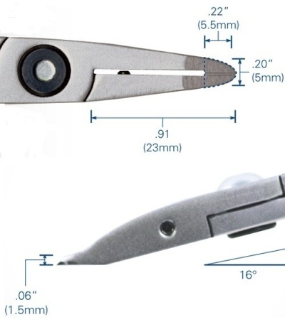 Tronex 7070 ESD-Safe Small Tip Cutter | Extra Sharp Razor-Flush Cut | Long Handle | 38-20 AWG