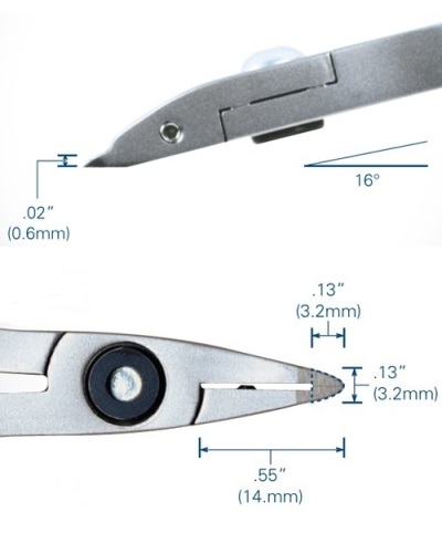 Tronex 7071 ESD-Safe Sub-Miniature SMT Tip Cutter | Extra Sharp Razor-Flush Cut | Long Handle | 40-26 AWG