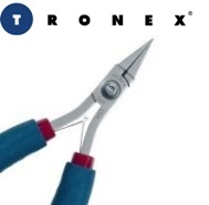 Tronex 544G ESD-Safe Short Nose No-Step Flat Nose Pliers Smooth Jaws Rubber Grips