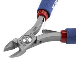 Tronex 5513 ESD-Safe Large Oval Head Cutter | Extra Sharp Razor-Flush Cut | Standard Handle | 38-16 AWG
