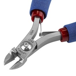 Tronex 5521 ESD-Safe Large Oval-Relief Cutter | Semi-Flush Cut | Standard Handle | 32-15 AWG