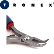 Tronex 552G ESD-Safe 60° Bent Nose Pliers Sturdy Tips Rubber Grips