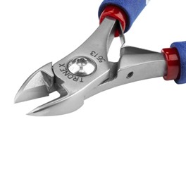 Tronex 5613 ESD-Safe Extra Large Oval Head Cutter | Extra Sharp Razor-Flush Cut | Standard Handle | 29-14 AWG