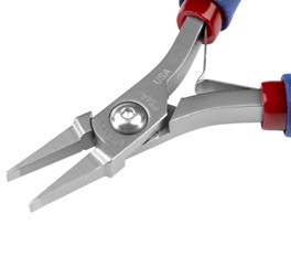 Tronex P544 ESD-Safe Short No-Step Flat Nose Pliers | Smooth Jaws | Standard Handle
