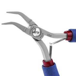 Tronex P554 ESD-Safe Bent Nose Pliers |  Mousebite | Smooth Jaw | Fine Tips | Standard Handles