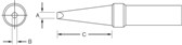 Weller ETU Single-Flat Soldering Tip 0.015 (for use with WES-51 Station)
