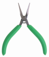 Xcelite NN-54 5 Slim-Line Needle Nose Pliers Serrated Jaws ESD-Safe Green Cushion Grips