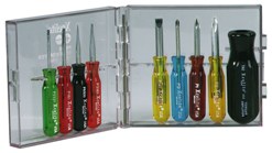 Xcelite PS-88 Compact Slotted/Phillips Screwdriver Set 9-Piece