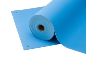 ACL Staticide 62300 SpecMat-H ESD-Safe Vinyl Mat | Roll | 30" x 50' x .100" Thick | Medium Blue