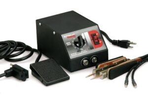 American Beauty 10504 Standard-Capacity Tweezer-Style Resistance Soldering System | Hands-Free Power