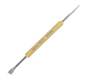 Beau Tech SH-20E ESD-Safe Solder Aid | Straight Flat Reamer & Beveled Scraper Blade Tool | Miniature Size | 5.5" | CLEARANCE