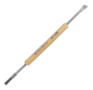 Beau Tech SH-20G ESD-Safe Solder Aid | Stainless Steel Brush & Beveled Scraper-Blade Tool | Miniature Size | 5.5" | CLEARANCE