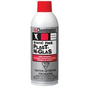 Chemtronics ES1668 Plast-N-Glas®Static-Free Glass & Plastic Cleaner | Clean & Protect | 14 oz. Aerosol