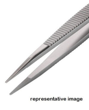 Weller-Erem EROP OOD-SA Gen'l-Utility Stainless Steel Tweezer | Straight Serrated Points | 4.75"