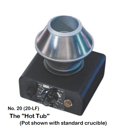 Esico 20 "Hot-Tub" Solder Pot | Small | 1-1/4 lb. Capacity | 2" Dia. | Temp 1050º | 250W - Image 2