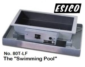 Esico 80T-LF Adjustable-Temp LF Solder Pot | Ceramic Coated | 6x12" Crucible | 33 lbs. Capacity | Max. Temp. 650° | 1200W