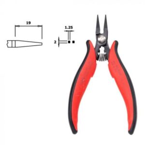 Hakko PN-5002 Heavy Duty Pointed Short-Nose Pliers | Smooth Jaws
