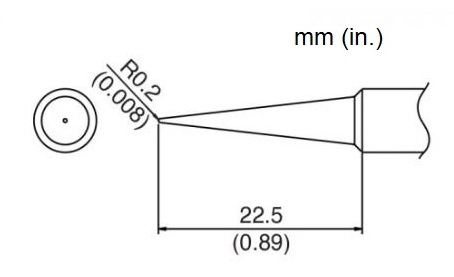 Hakko T18-BL Composite Conical Tip | Fits FX-888, FX-8801, 703, 900M, 907, 913, 936 & 937 - Image 2