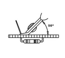Hakko TR-20-50-M Thin-Nose Micro-Angle Cutter | 50° Angle | 22 AWG - Image 3