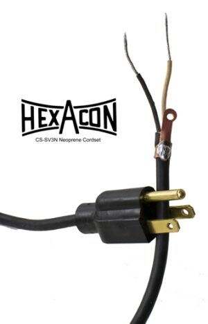 Hexacon CS-SV3N-1 Replacement Cord Set | Compatible Irons: 24S-30S, 24H-200H, P24-P200, 85, 120 & 170 | See Listing for All P/N's