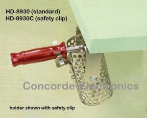Hexacon HD-8930 Under-Bench Mount Soldering Iron Holder | for SI-30H, 34H & 35H Irons (and irons up to 5/8 case dia. & 100-W)