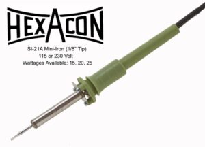 Hexacon SI-21A-15W Mini Soldering Iron | 1/8" Tip | 15W