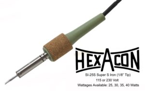 Hexacon SI-25S-25W Super-S Soldering Iron | 1/8" Tip