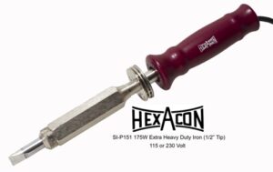 Hexacon SI-P151-175W Extra-Heavy-Duty Plug-Tip Soldering Iron | 1/2" Tip | 175W | 980°