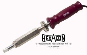 Hexacon SI-P152-200W Extra-Heavy-Duty Plug-Tip Soldering Iron | 1/2" Tip | 200W | 1090°