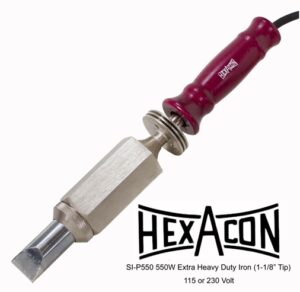 Hexacon SI-P550 Ultra-Heavy-Duty Plug-Tip Soldering Iron 1-1/8" Tip | 550W | 1085°