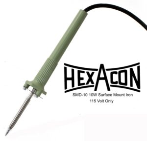 Hexacon SMD-10 Sub-Miniature Soldering Iron | 1/64" Tip | 10 watts | 700°