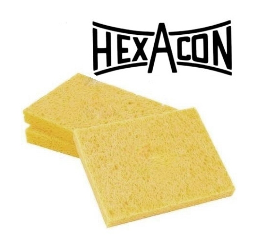 Hexacon SP-8101 (SP-8101C) Solder Tip Cleaning Sponge | 3.5 x 4.5" | 10/Pack | Shipped Compressed