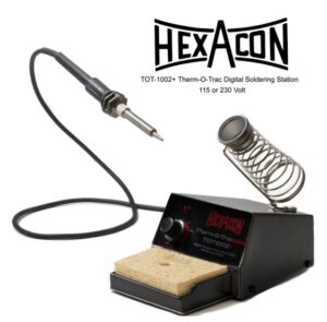 Hexacon TOT-1002+ Therm-O-Trac Digital Temperature Controlled Soldering Station | 350-850° F