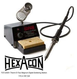 Hexacon TOT-2300+ Therm-O-Trac Magnum | Digital Temperature Controlled Soldering Station | 350-850° F