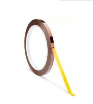 Kapton® Amber Polyimide High-Temp Masking Tape | 1/4" x 36 Yd. x 2.5 Mil . | 500° High Temperature
