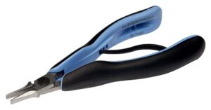 Lindström RX-7490 Small Precision Flat-Nose Pliers | Smooth Jaws | ESD Ergonomic Grips | 4.75"